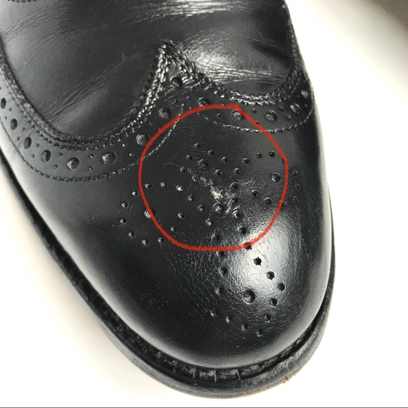 Allen Edmonds Chester Wingtip Oxford Black 11 A Narrow - Picture 12 of 13